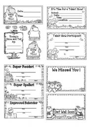 English Worksheet: Nice rewards