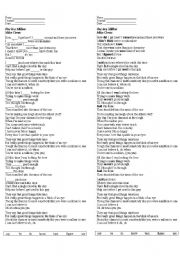 English Worksheet: Past Simple_Song (One in a Million by Miley Cirrus)