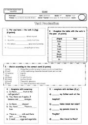 English Worksheet: text production