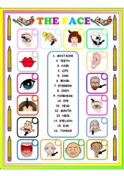 English Worksheet: THE FACE MATCHING 1