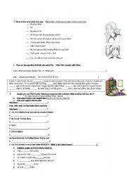 English worksheet: practice for beginners