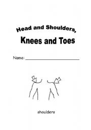 English Worksheet: Student Booklet for Head and Shoulders Song
