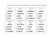 English Worksheet: TABOO CARDS ( fully editable) more than 200 CARDS!!! 