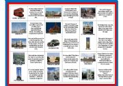 English Worksheet: LONDON DOMINO 2 - advanced version: pictures/names and facts