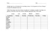 English Worksheet: Spelling Practice Chart