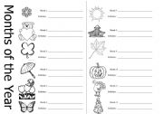English Worksheet: Months of the Year and Birthdays