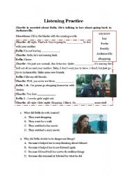 English Worksheet: New Moon part3