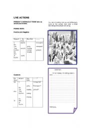 English worksheet: Present Continuous Tense