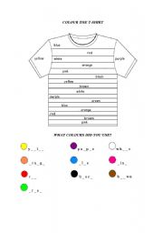 Colour the T-shirt