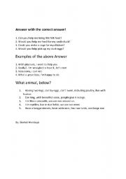 English worksheet: dalily lesson