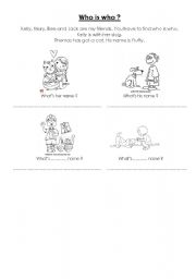 English Worksheet: Who is who