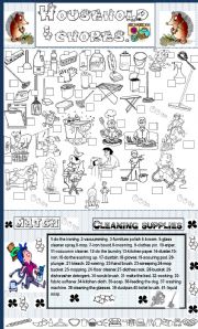 English Worksheet: household chores