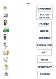 English worksheet: JOBS