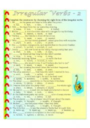 Irregular Verbs matching exercise 2