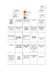 English Worksheet: Anger Bingo