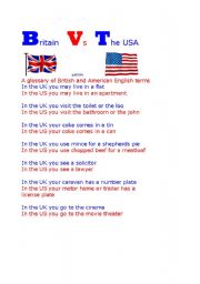Britain Vs the USA part two