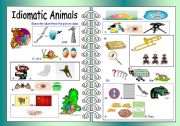 English Worksheet: Idiomatic Animals