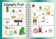 English Worksheet: Idiomatic Fruit