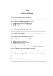 English Worksheet: Chuck Episode 2