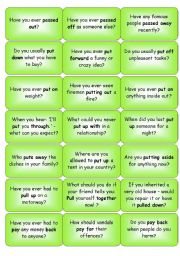 Phrasal Verbs Conversation Cards