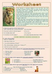 English Worksheet: Cheetah