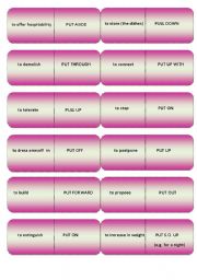 Phrasal Verbs Dominoes