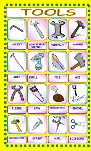 English Worksheet: Tools - Matching