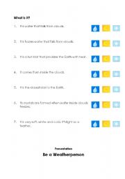 English worksheet: Weather condition