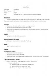 English Worksheet: My Family Tree