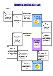 Comparative adjectives board game(30.01.2010)