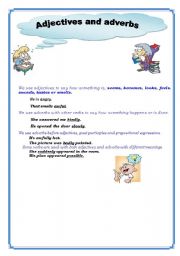 English Worksheet: adjectives and adverbs