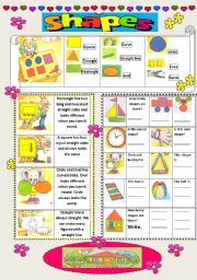 English Worksheet: SHAPES