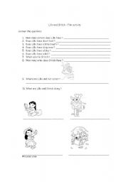 English worksheet: Lilo and Stitch