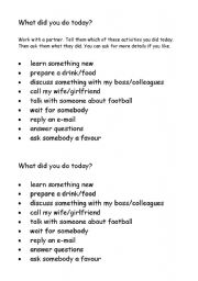 English Worksheet: Regular verbs
