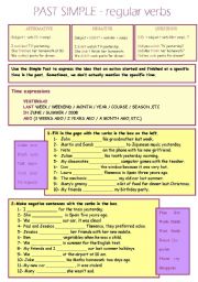 English Worksheet: Past Simple - regular verbs