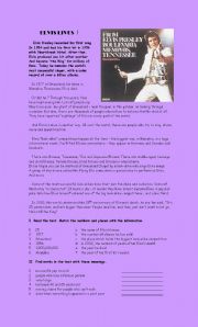 English Worksheet: Elvis lives !