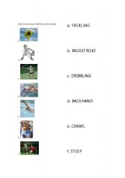 English Worksheet: Sports