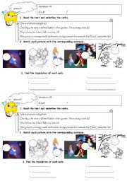 English Worksheet: Alice in Wonderland (1/8) Introduction - Reading Activity