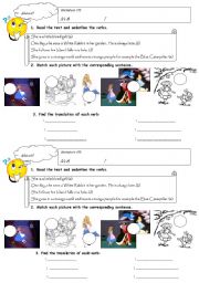English Worksheet: Alice in Wonderland (1/8) Introduction - Reading Activity