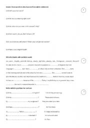 English worksheet: Exam