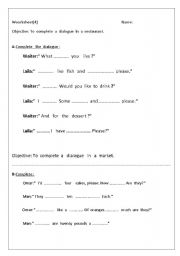 English worksheet: Use English