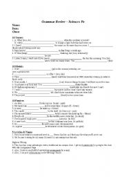 English Worksheet: Verb Tenses