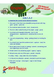 English Worksheet: Great Source of Excercises On Macmillan 6_1