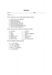 English Worksheet: Test