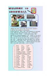 English Worksheet: Welcome to Cornwall