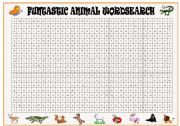 FUNTASTIC ANIMAL WORDSEARCH