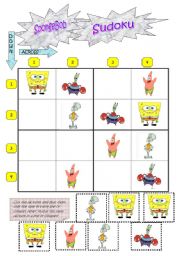 English worksheet: sudoku and body parts