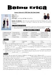 English worksheet: Being Erica