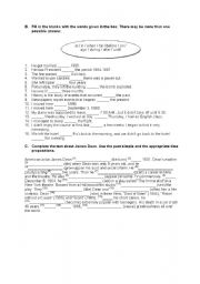 English worksheet: Prepositions