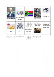 English worksheet: Mandela picture biography